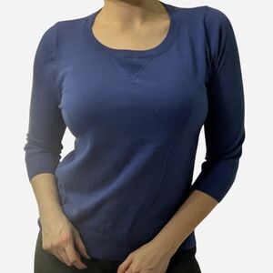 JCPenney Blue 3/4 Sleeve Sweater
